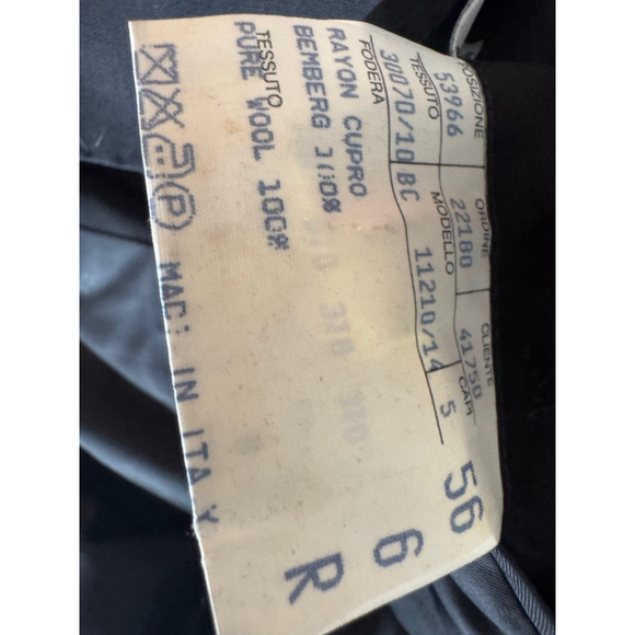 Men's Lanvin Black Pure Wool Blazer 56R - Picture 10 of 11